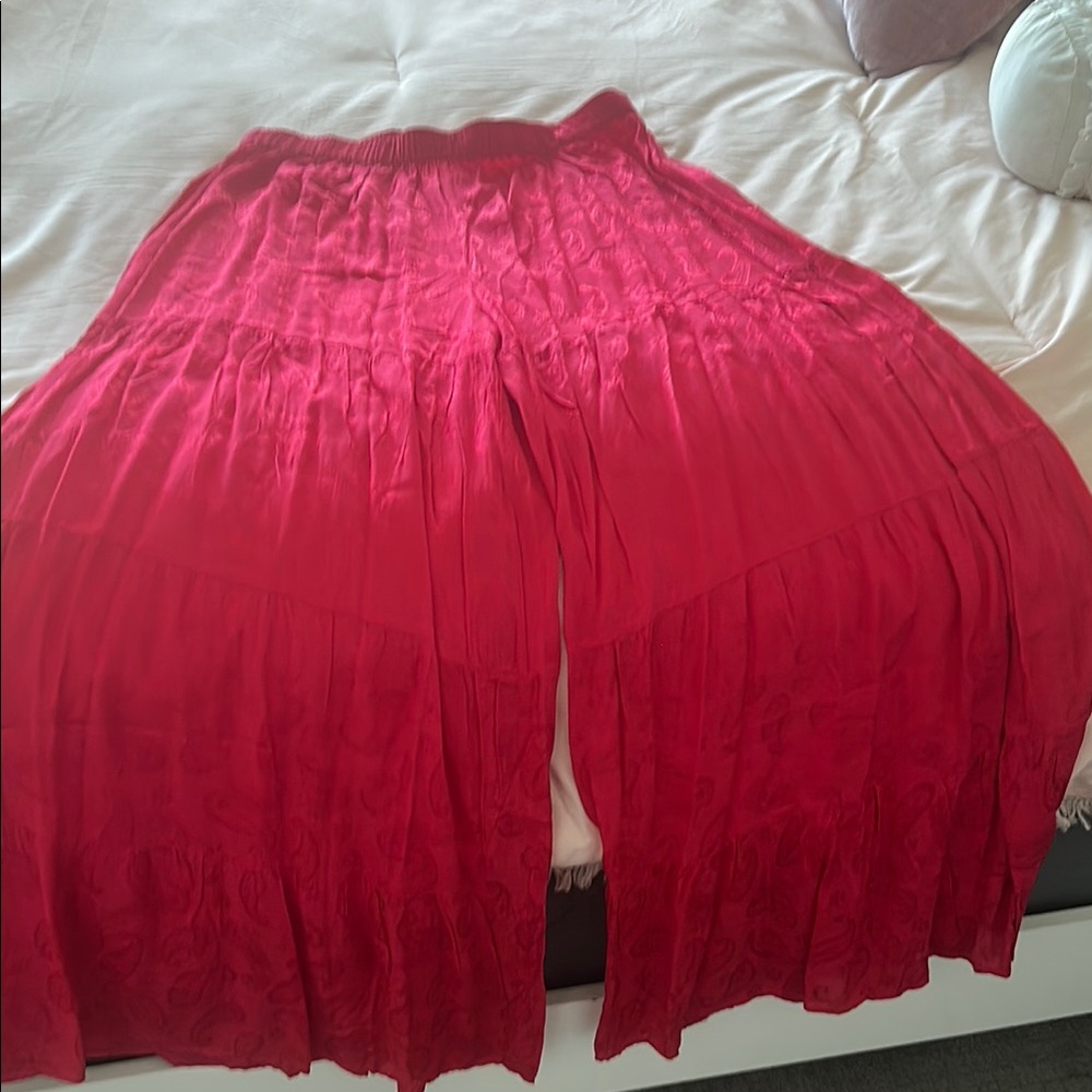 Flowy pink wide pant